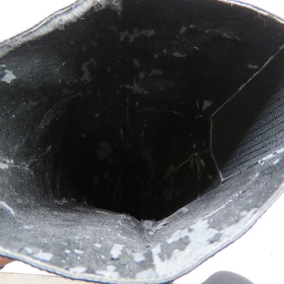 Vintage Nine West Earnest Black Leather Boots Heeled Tall Boot Size 6.5 - Picture 8 of 8